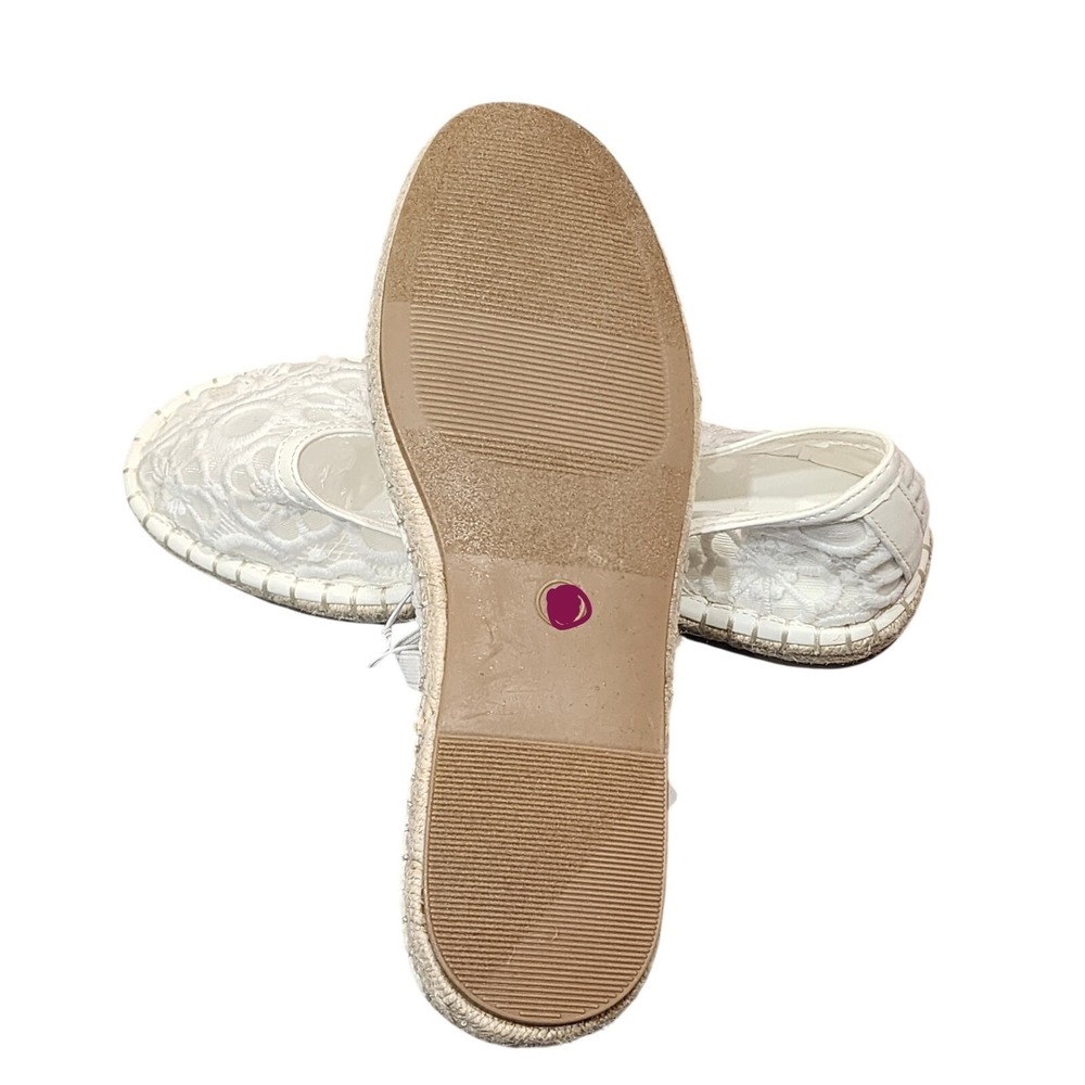 Universal Thread Celia Floral‎ Lace Mary Jane Espadrille Flat Shoes Memory Foam - Picture 7 of 7